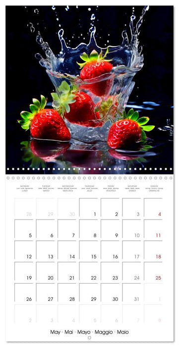 Fruity flavour explosions (CALVENDO Monthly Calendar 2025)