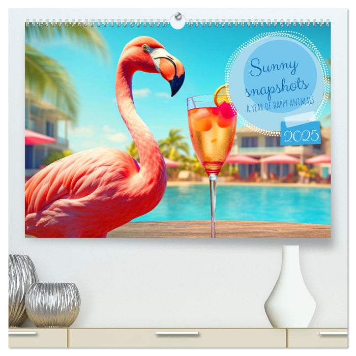 Sunny snapshots - A year of happy animals (CALVENDO Premium-Calendar 2025)