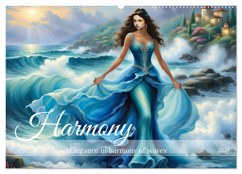 Harmony - Elegance in harmony of waves (CALVENDO Monthly Calendar 2025)