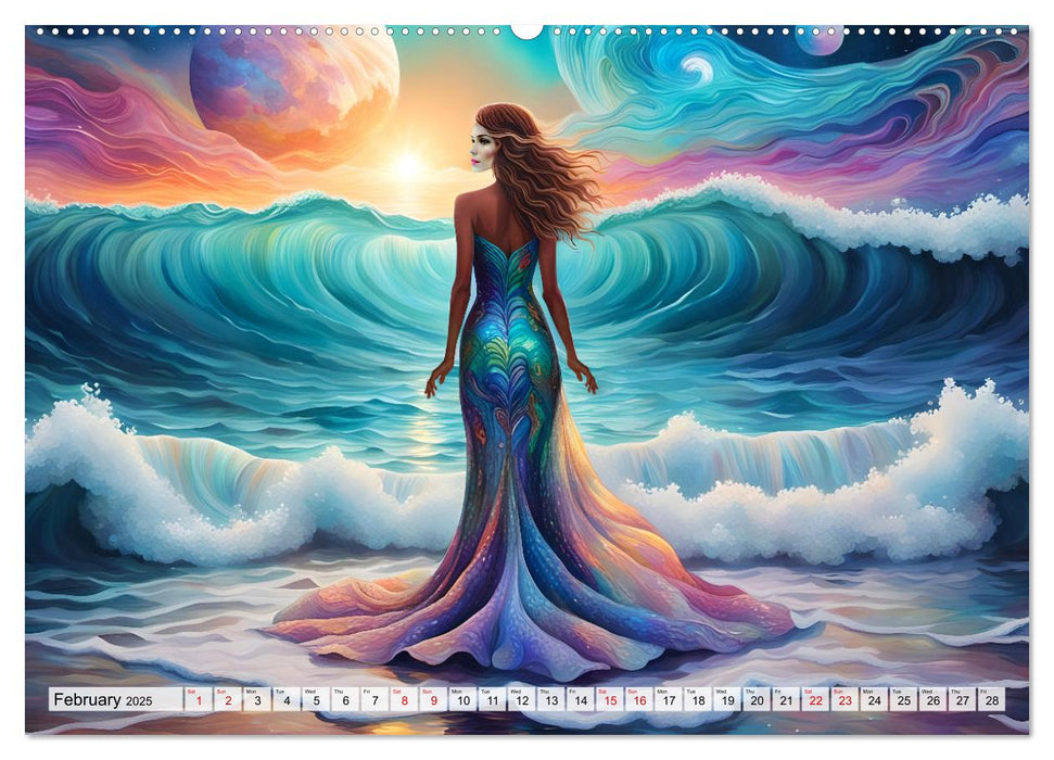 Harmony - Elegance in harmony of waves (CALVENDO Monthly Calendar 2025)