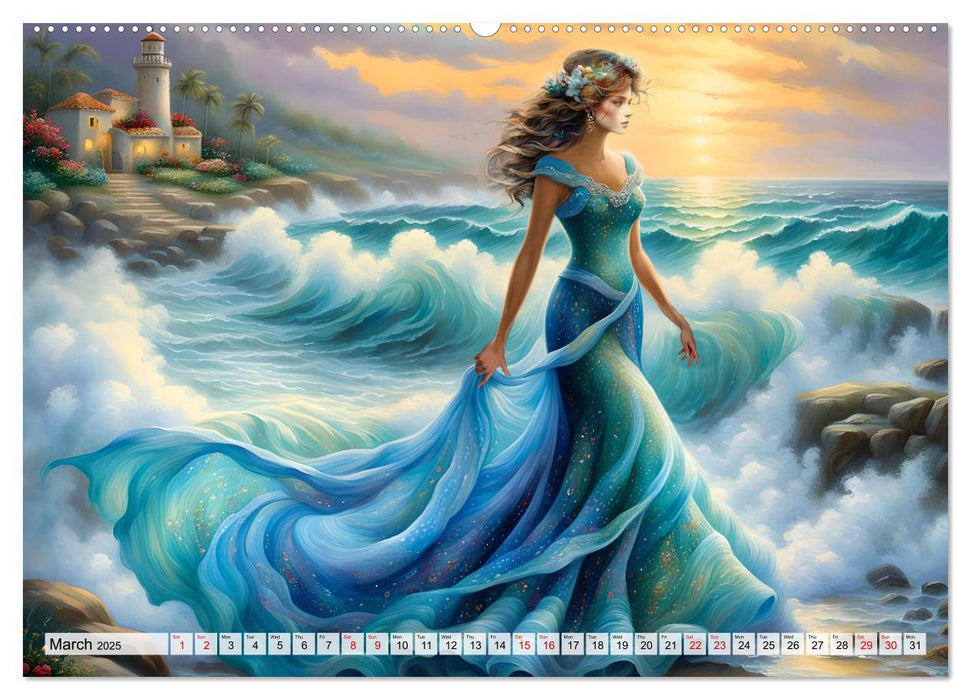 Harmony - Elegance in harmony of waves (CALVENDO Monthly Calendar 2025)