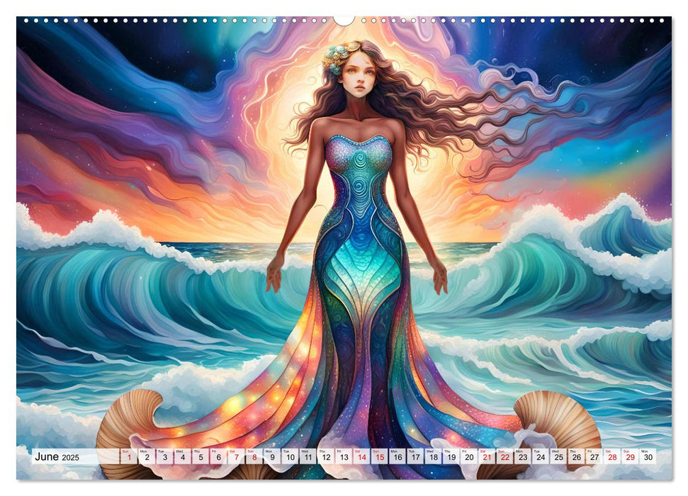 Harmony - Elegance in harmony of waves (CALVENDO Monthly Calendar 2025)