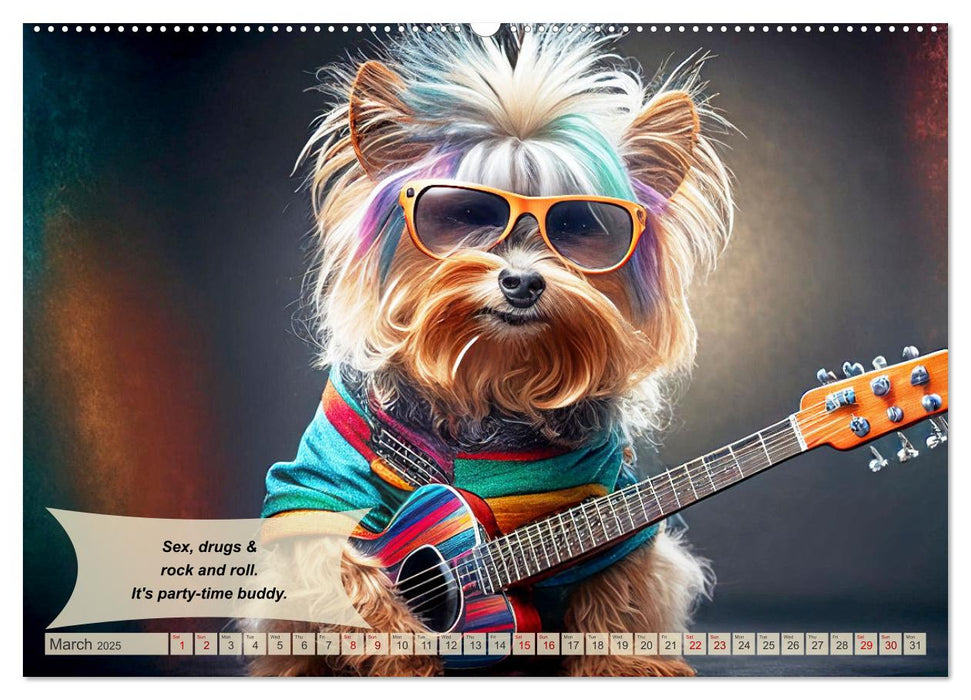 Great fun for Yorkshire Terrier lovers (CALVENDO Monthly Calendar 2025)