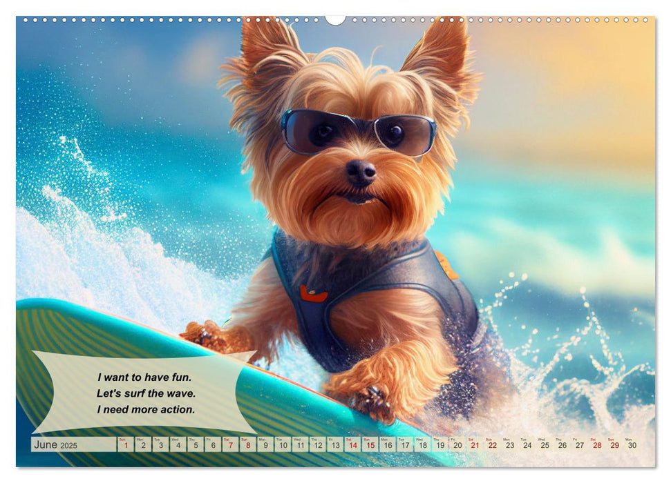 Great fun for Yorkshire Terrier lovers (CALVENDO Monthly Calendar 2025)