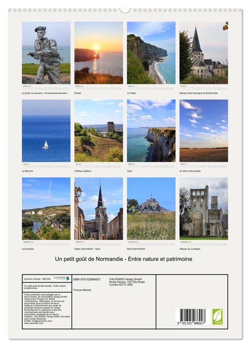 Un petit goût de Normandie - Entre nature et patrimoine (CALVENDO Calendrier supérieur 2025)