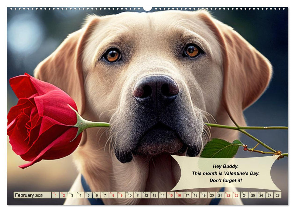 Great fun for Labrador lovers (CALVENDO Monthly Calendar 2025)