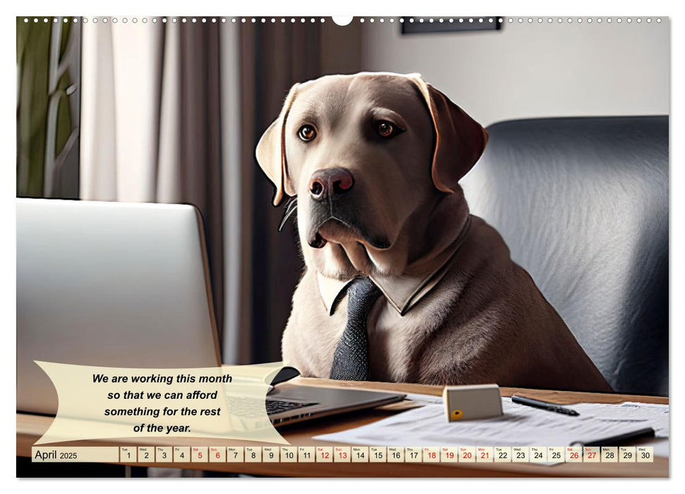 Great fun for Labrador lovers (CALVENDO Monthly Calendar 2025)