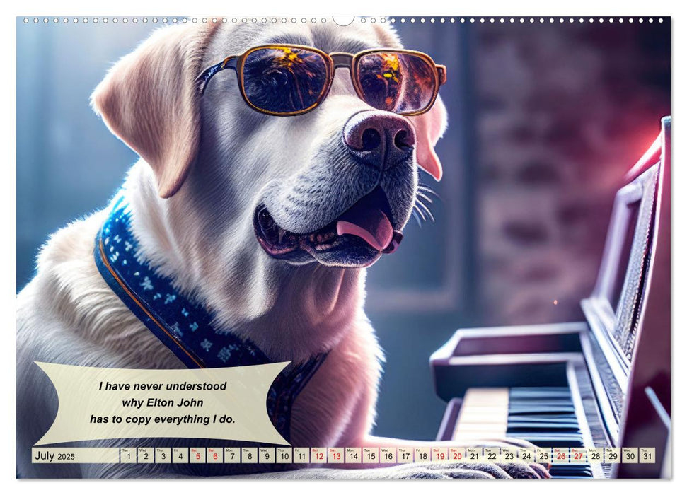 Great fun for Labrador lovers (CALVENDO Premium-Calendar 2025)