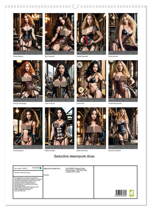 Seductive steampunk divas (CALVENDO Monthly Calendar 2025)