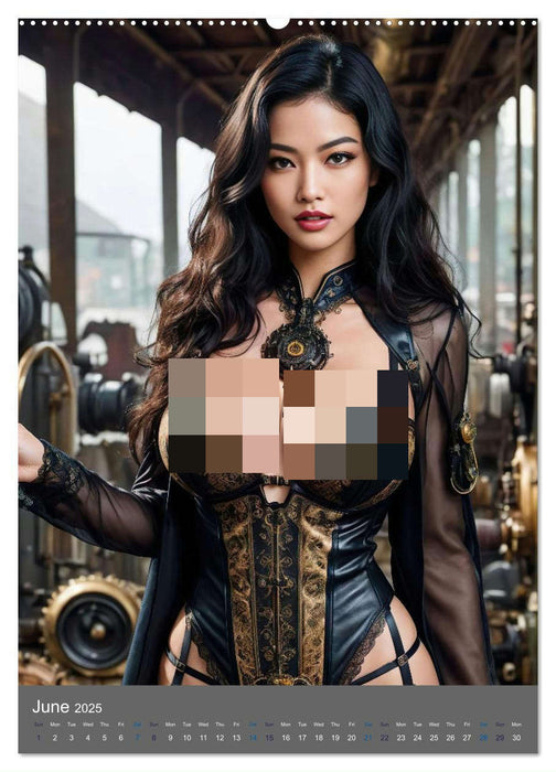 Seductive steampunk divas (CALVENDO Monthly Calendar 2025)