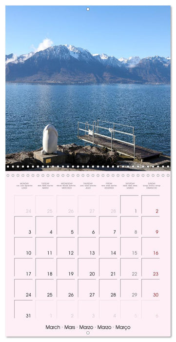 Evasion à Montreux (CALVENDO Calendrier mensuel 2025)