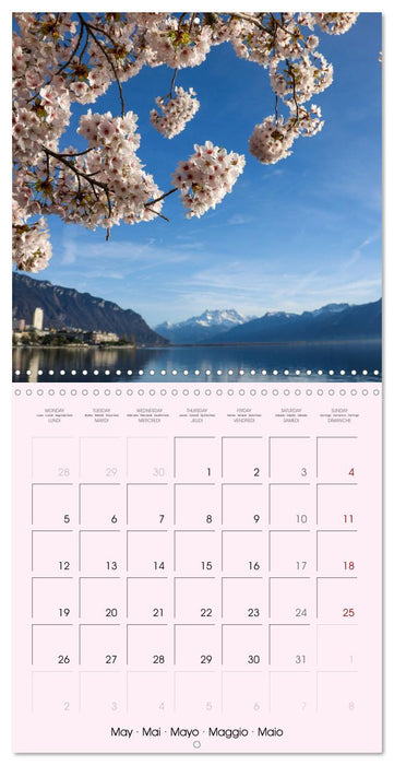 Evasion à Montreux (CALVENDO Calendrier mensuel 2025)