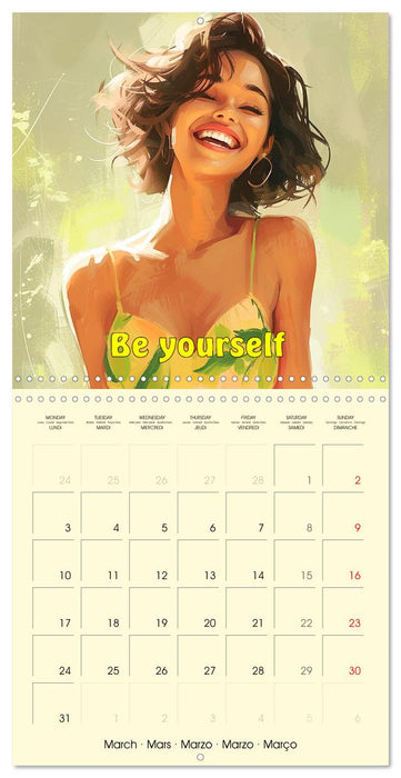 Welcome Beautiful Life. Quotes to brighten your year (CALVENDO Monthly Calendar 2025)