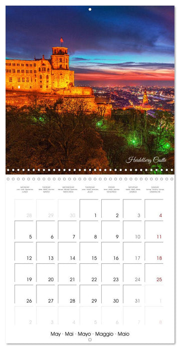 The colorful city of Heidelberg (CALVENDO Monthly Calendar 2025)