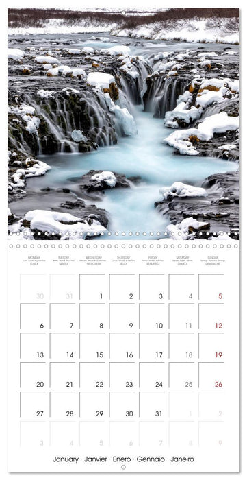 Iceland - A journey into a fantastic world (CALVENDO Monthly Calendar 2025)