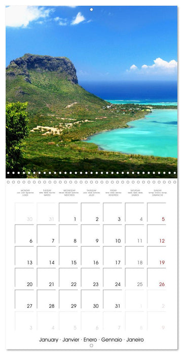 Mauritius, Tropical Paradise Indian Ocean (CALVENDO Monthly Calendar 2025)