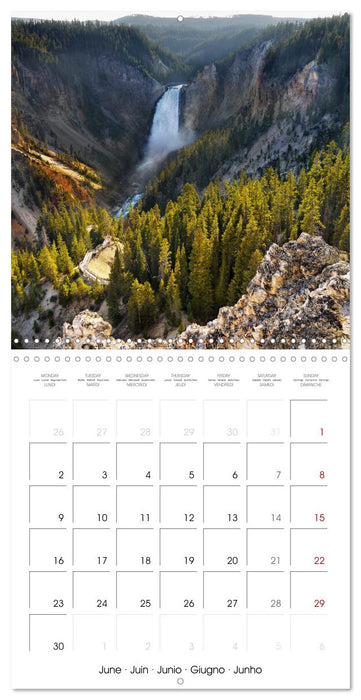 Yellowstone, Hot springs and geysers (CALVENDO Monthly Calendar 2025)