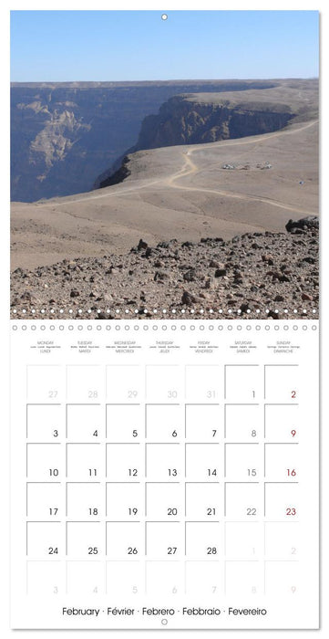 Desert - unknown exciting (CALVENDO Monthly Calendar 2025)