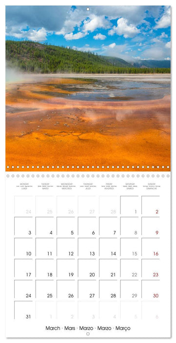 Yellowstone National Park (CALVENDO Monthly Calendar 2025)