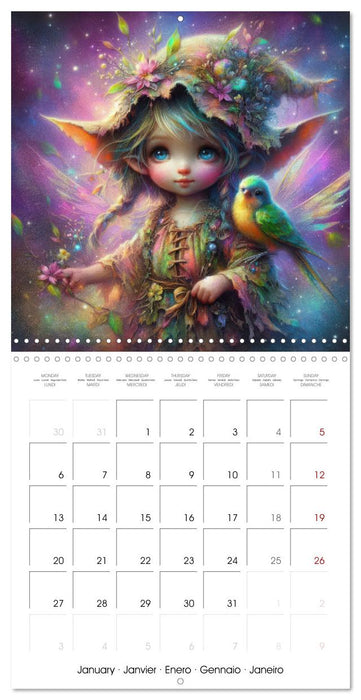 Gentle Gnome Portraits - Whimsical Magic (CALVENDO Monthly Calendar 2025)