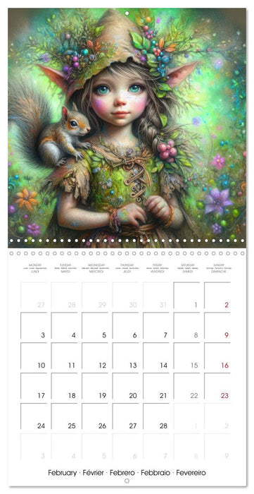 Gentle Gnome Portraits - Whimsical Magic (CALVENDO Monthly Calendar 2025)