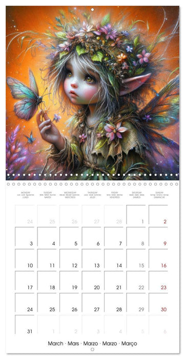 Gentle Gnome Portraits - Whimsical Magic (CALVENDO Monthly Calendar 2025)