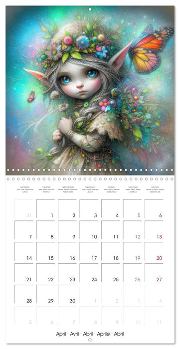 Gentle Gnome Portraits - Whimsical Magic (CALVENDO Monthly Calendar 2025)