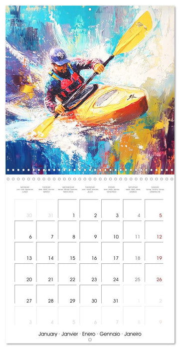 Canvas of Olympic Champions (CALVENDO Monthly Calendar 2025)