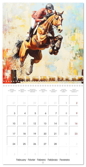 Canvas of Olympic Champions (CALVENDO Monthly Calendar 2025)