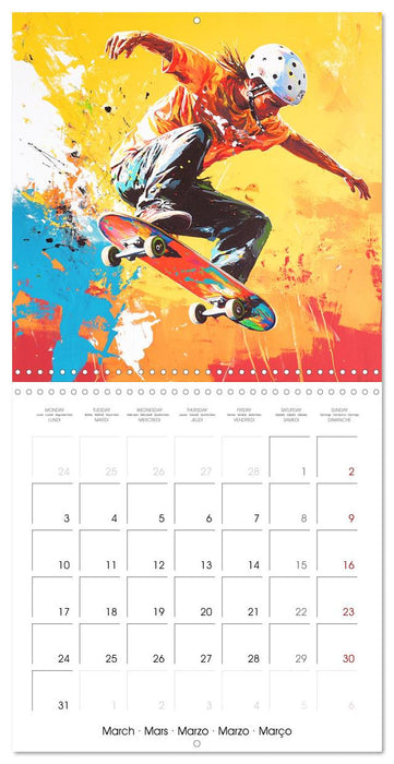 Canvas of Olympic Champions (CALVENDO Monthly Calendar 2025)