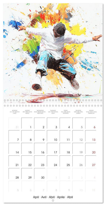 Canvas of Olympic Champions (CALVENDO Monthly Calendar 2025)