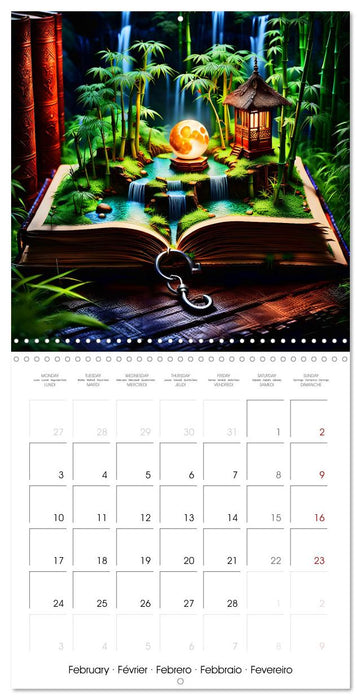 Fantastic surreal book worlds (CALVENDO Monthly Calendar 2025)