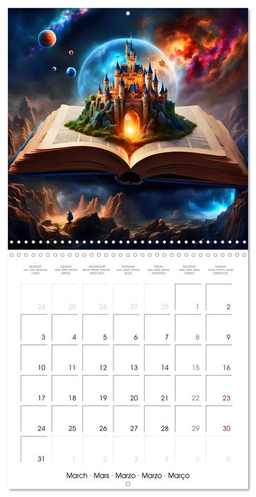 Fantastic surreal book worlds (CALVENDO Monthly Calendar 2025)