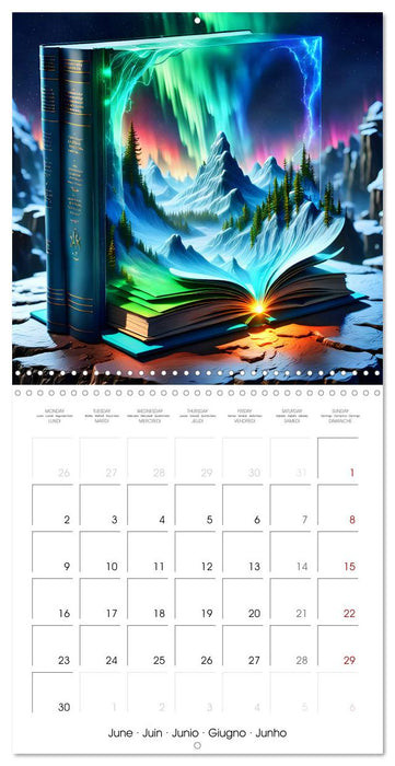 Fantastic surreal book worlds (CALVENDO Monthly Calendar 2025)