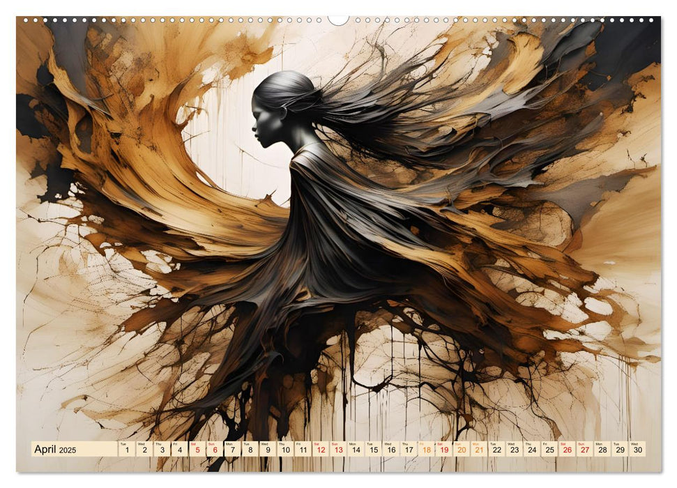 Silhouettes of change - Mystical nature spirits (CALVENDO Monthly Calendar 2025)