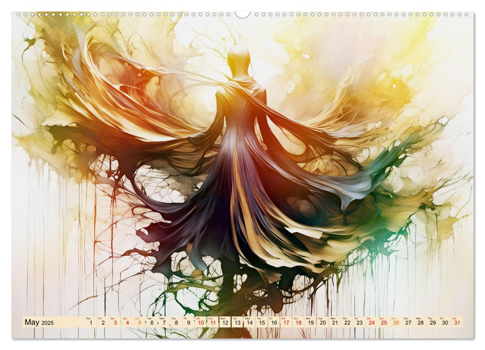 Silhouettes of change - Mystical nature spirits (CALVENDO Monthly Calendar 2025)