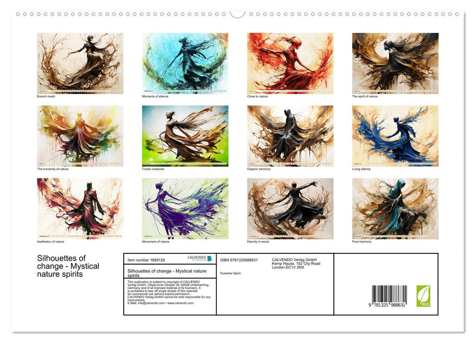 Silhouettes of change - Mystical nature spirits (CALVENDO Premium-Calendar 2025)