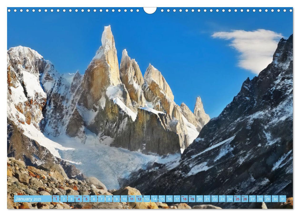 Mountains of The World (CALVENDO Monthly Calendar 2025)