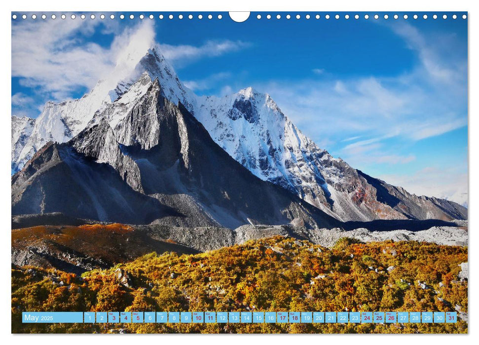 Mountains of The World (CALVENDO Monthly Calendar 2025)