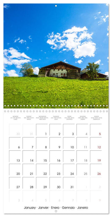 South Tyrol a hard life (CALVENDO Monthly Calendar 2025)