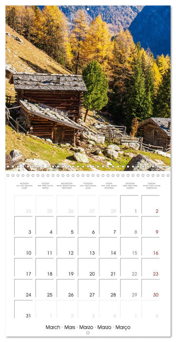 South Tyrol a hard life (CALVENDO Monthly Calendar 2025)