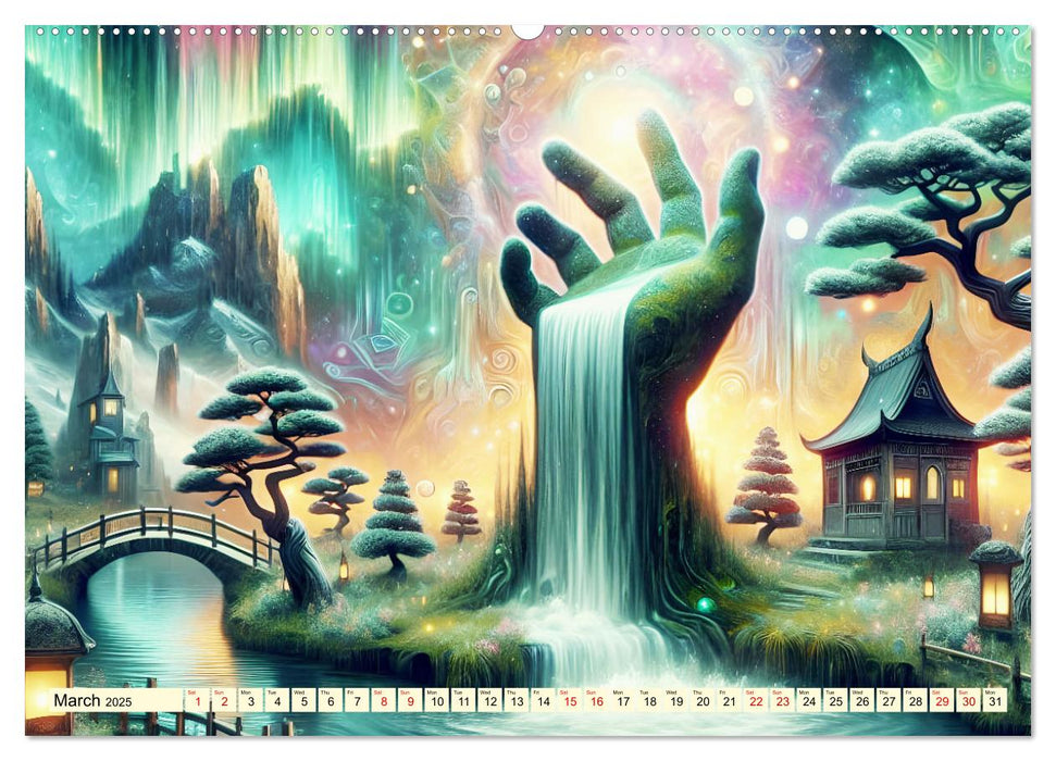 Nature Genesis - The hand of life (CALVENDO Monthly Calendar 2025)