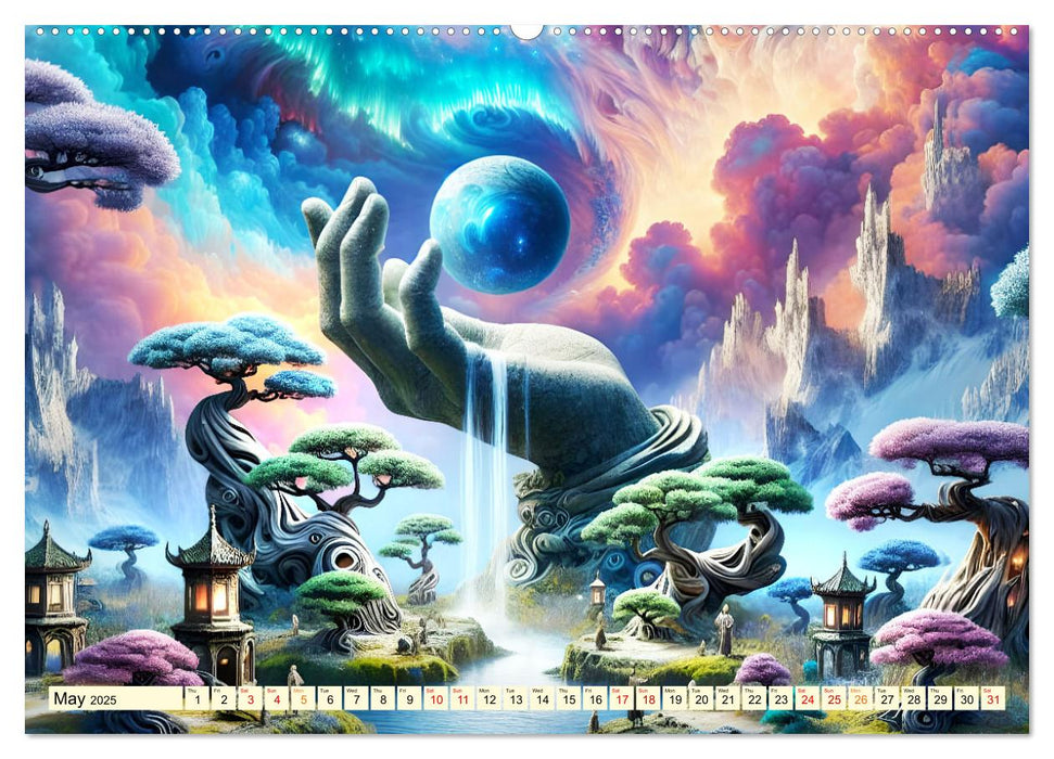 Nature Genesis - The hand of life (CALVENDO Monthly Calendar 2025)