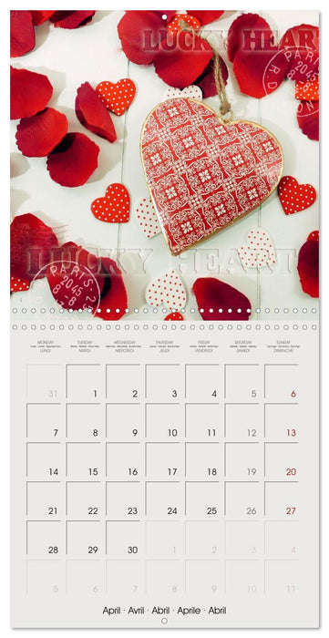 Special hearts in wonderful still lifes (CALVENDO Monthly Calendar 2025)