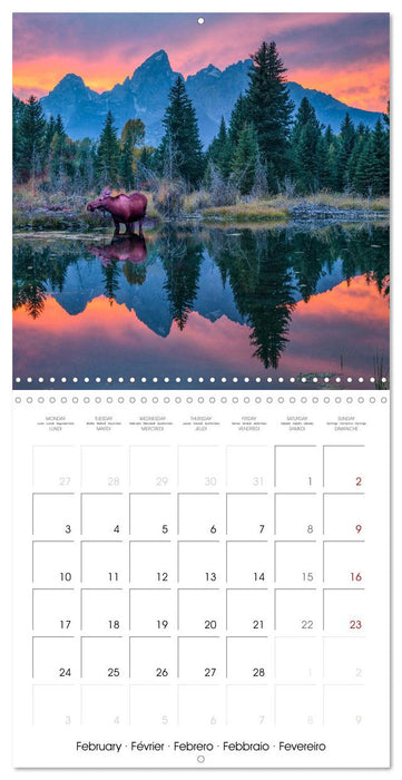 Teton National Park (CALVENDO Monthly Calendar 2025)