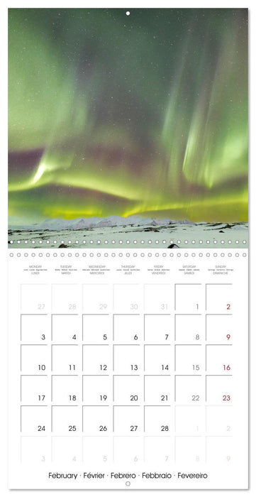 Northern Lights - The magic of Iceland (CALVENDO Monthly Calendar 2025)