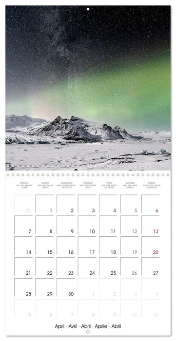 Northern Lights - The magic of Iceland (CALVENDO Monthly Calendar 2025)