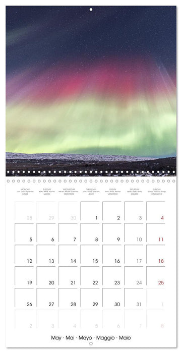 Northern Lights - The magic of Iceland (CALVENDO Monthly Calendar 2025)