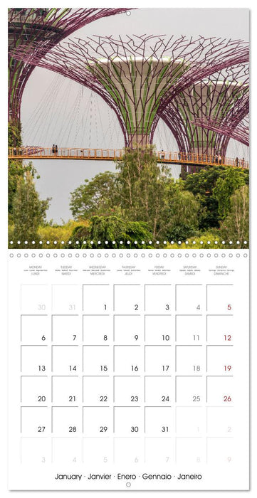 Asia - Singapore (CALVENDO Monthly Calendar 2025)