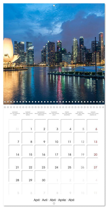 Asia - Singapore (CALVENDO Monthly Calendar 2025)